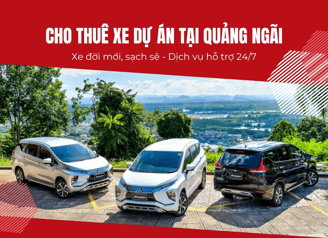 thuê xe dự án Quảng Ngãi cho thuê xe dự án Quảng Ngãi